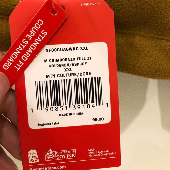 NEW AUTHENTIC MEN’S NORTH FACE JACKET WITH TAGS - Picture 4 of 4